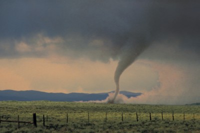 Tornado in Oklahoma Field for Storm Safe Shelters home page